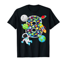Load image into Gallery viewer, Outer Space 8 Year Old 8th Birthday Party Solar System T-Shirt