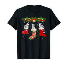 Load image into Gallery viewer, Three Westie Dog In Sock Christmas Santa Hat Xmas Dog T-Shirt