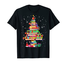 Load image into Gallery viewer, Merry Christmas Library Tree Cute Book Lover Librarian Gifts T-Shirt
