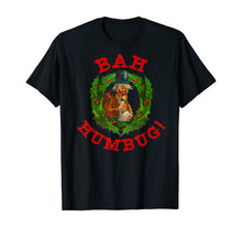 Load image into Gallery viewer, Ugly Christmas Party Scrooge Bah Humbug Christmas Wreath T-Shirt