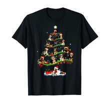 Load image into Gallery viewer, Morkie Tree Christmas Candy Cane Gift Ornament T-Shirt