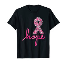 Load image into Gallery viewer, Hope Breast Cancer Awareness Shirt Pink Flowers Ribbon