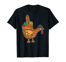 Load image into Gallery viewer, Thanksgiving Turkey Bird Middle Finger T-Shirt
