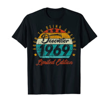 Load image into Gallery viewer, Vintage December 1969 Design 50 Years Old 1969 Birthday Gift T-Shirt