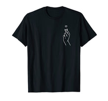 Load image into Gallery viewer, Korean Finger Heart Shirt Kpop Tshirt