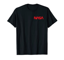 Load image into Gallery viewer, NASA Shirt, Chest Worm Logo Insignia Symbol Graphic T-Shirt