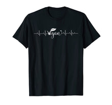 Load image into Gallery viewer, Vegan Heartbeat T-Shirt for veggie lovers