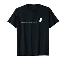 Load image into Gallery viewer, Kingfisher Bird on a Wire shirt for Birder or bird watcher