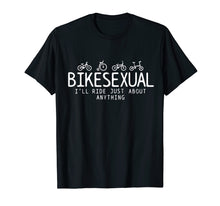 Load image into Gallery viewer, Bikesexual T-Shirt - Funny Bicycle Bike Cycling Shirt Gift
