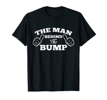 Load image into Gallery viewer, Mens The Man Behind The Bump Fathers Expecting T-Shirt