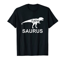 Load image into Gallery viewer, Papa-Saurus Emoji Dinosaur T-Rex Father's Day T-shirt Gift