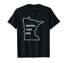 Load image into Gallery viewer, Bonfires Lakes Beer Shirt - Minnesota