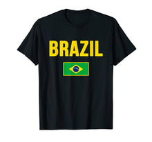Load image into Gallery viewer, Brasil T-shirt Brazilian Flag Brazil Souvenir Gift Camiseta