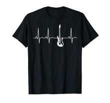 Load image into Gallery viewer, Electric Guitar Heartbeat T-Shirt Guitar Player Music Shirt