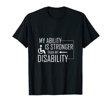 Load image into Gallery viewer, Funny Wheelchair Shirt Awesome Disability Tshirt Amputee Tee