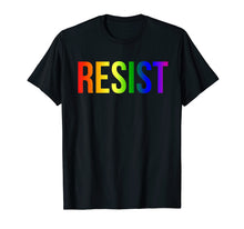 Load image into Gallery viewer, Resist Rainbow Flag Nationa Pride March Shirt