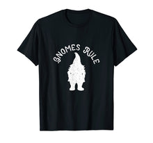 Load image into Gallery viewer, Gnomes Rule litRPG Gnome T-shirt