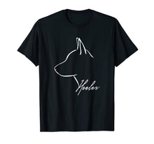 Load image into Gallery viewer, Blue Heeler Cattle Dog profile T- Shirt dog lover tee gift