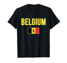 Load image into Gallery viewer, Belgium T-shirt Belgian Flag Souvenir Gift