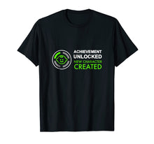 Load image into Gallery viewer, Mens 1st Fathers Day Gifts, Achievement Unlocked Fatherhood Shirt