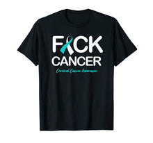 Load image into Gallery viewer, Cervical Cancer Awareness Products Fck Cancer Shirt