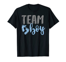 Load image into Gallery viewer, Team Boy Gender Reveal Baby Shower Shirt
