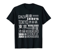 Load image into Gallery viewer, Tokyo Shibuya Akihabara Harajuku Japanese Cities T-Shirt