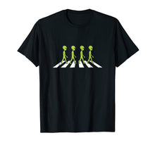 Load image into Gallery viewer, Aliens crossing and walking across road funny shirt gift