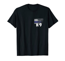 Load image into Gallery viewer, K-9 Police Officer USA Flag T-Shirt LEO Cops Law Enforcement