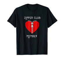 Load image into Gallery viewer, Zipper Club Member Graphic Heart Surgery Survivor T-Shirt
