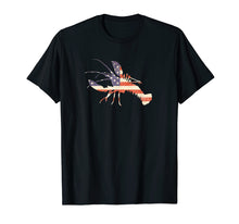 Load image into Gallery viewer, Crawfish t-shirt New Orleans Favorite American Flag Pattern