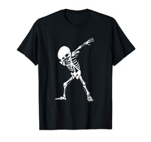 Load image into Gallery viewer, Dabbing Skeleton Shirt - Funny Halloween Dab Skull T-Shirt