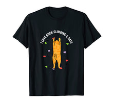 Load image into Gallery viewer, Rock Climbing Cat Tshirt Cute Birthday Gift Lover Shirt