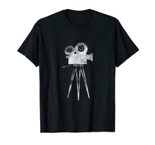 Load image into Gallery viewer, Retro Camera Cameraman Filmmaker Movie Director T Shirt Tee