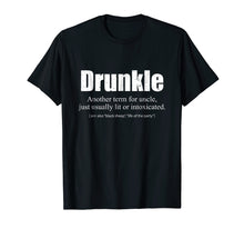 Load image into Gallery viewer, Drunk Uncle Drunkle Funny Uncle Shirt For Men