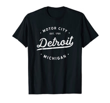 Load image into Gallery viewer, Classic Retro Vintage Detroit Michigan Motor City T-Shirt