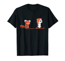 Load image into Gallery viewer, Panda, Red Panda T shirt, Cute I Love Pandabear Tshirt