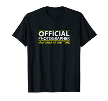 Load image into Gallery viewer, Photographer Funny T-Shirt. Gift for Photographer
