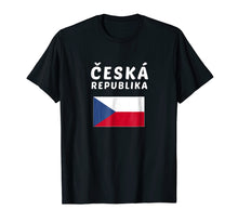 Load image into Gallery viewer, Czech Republic T-shirt Czech Tee Flag souvenir Gift