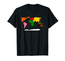 Load image into Gallery viewer, Montessori Continents of the World Tshirt - Geography Tshirt