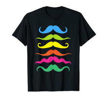 Load image into Gallery viewer, Colorful Mustache T-Shirt