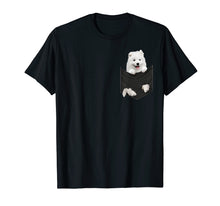 Load image into Gallery viewer, Funny Samoyed Puppy In Pocket T Shirt Gift for Women Men
