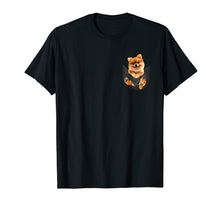 Load image into Gallery viewer, Pomeranians in pocket tee shirts