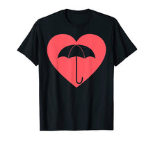 Load image into Gallery viewer, Love umbrella heart family summer academy coral 2019 Tshirt