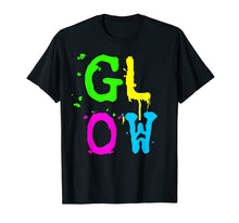 Load image into Gallery viewer, Glow and Party Girl with this 80's Retro Neon Paint T-Shirt