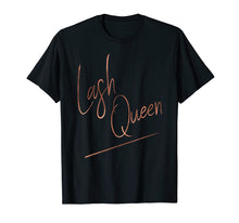 Load image into Gallery viewer, Eyelashes Lash Queen Ombre Handwriting Tee for Makeup Artist