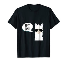 Load image into Gallery viewer, Funny Spit Happens Llama Tshirt