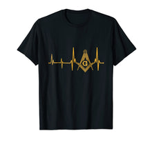 Load image into Gallery viewer, Freemason Heartbeat T-Shirt Masonic Heartbeat T-shirt