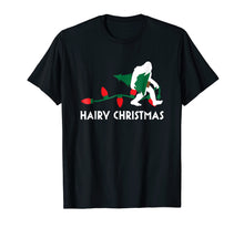 Load image into Gallery viewer, Bigfoot Hairy Christmas Tree Shirt Holiday Sasquatch Gift