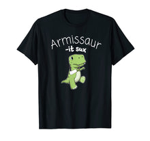 Load image into Gallery viewer, Funny Broken Arm Dinosaur It Sux Gift T shirt